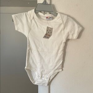 White Baby Bodysuit with Cute Graphic